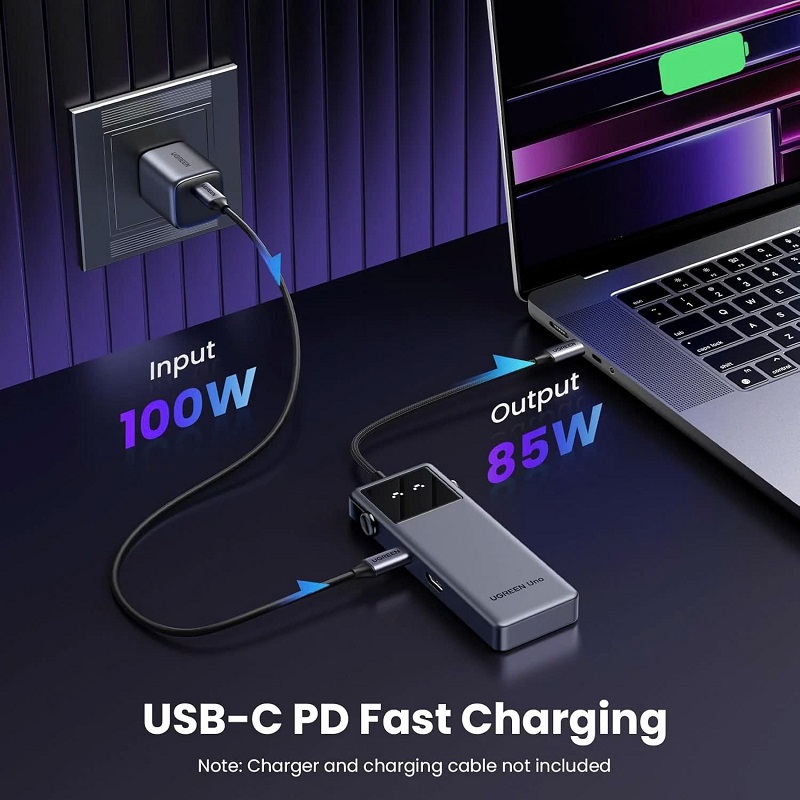 Ugreen 35998 Hub typeC sang USB-C PD+2*USB 3.2+2*USB-C 3.2 data +HDMI hỗ trợ 4K